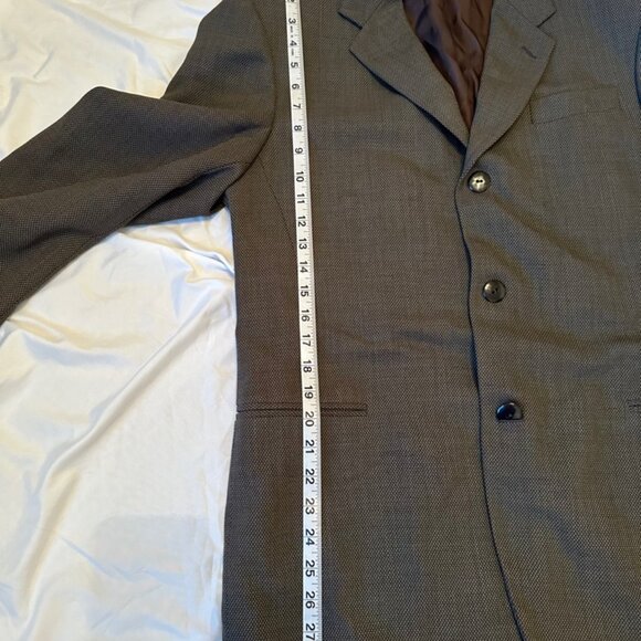 Donna Karan 100% Wool Blazer Gray size 42R Vintage Made in Italy - Picture 6 of 13